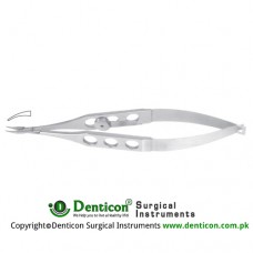McPherson Micro Needle Holder Curved - Very Delicate Stainless Steel, 10 cm - 4"